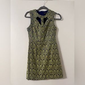 Aster Blue Green Cut Out Cocktail Dress, size Small